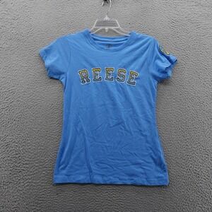 FISLL WNBA Angel Reese Chicago Sky Blue Graphic T-Shirt Womens Small NEW